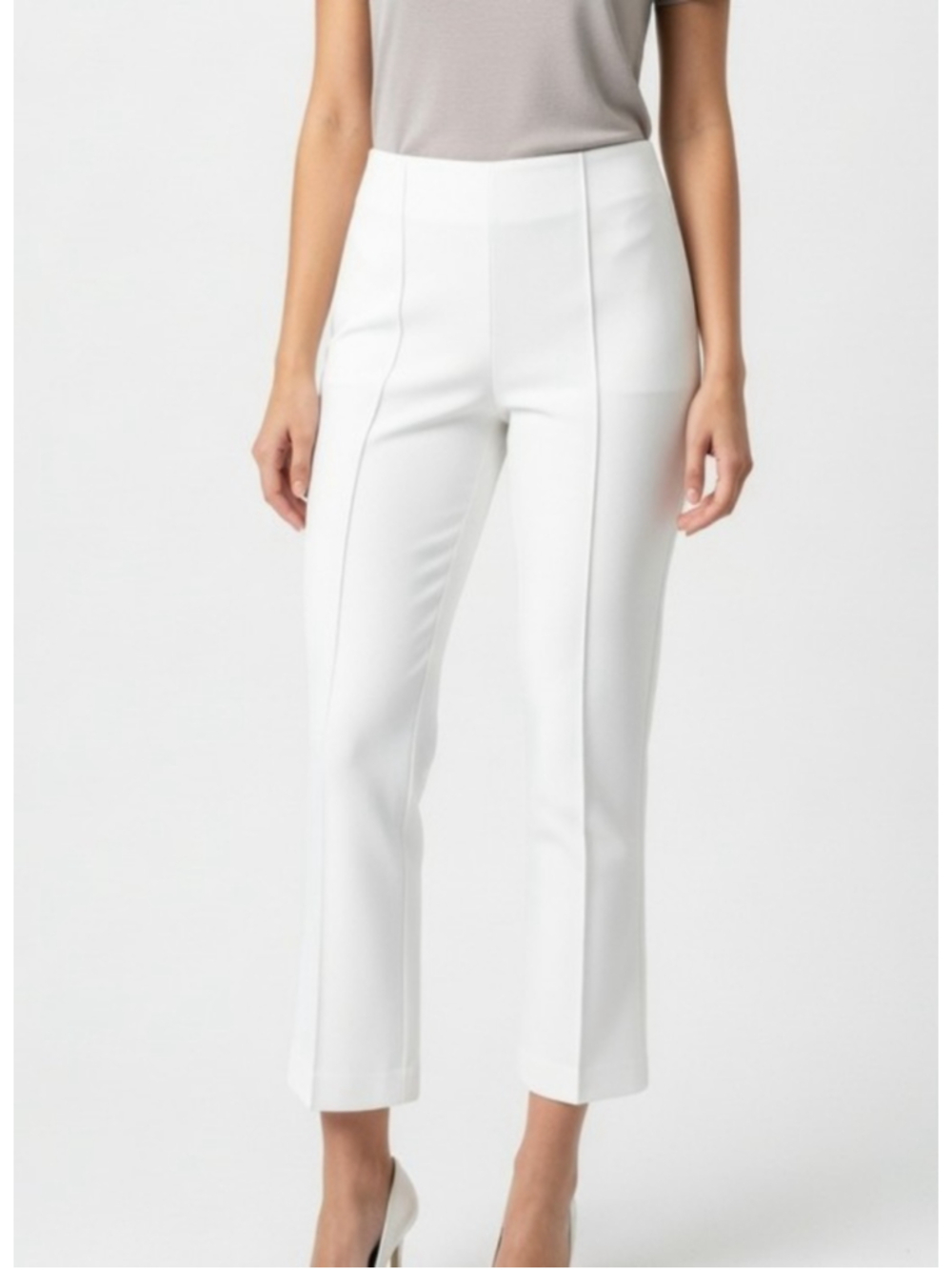 Rachel Zoe High Rise Kick Flare Pants White Size 6 NWT